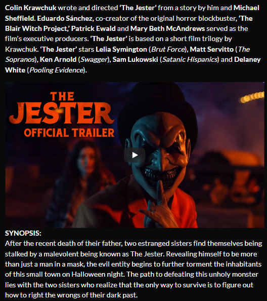 Director Colin Krawchuk Brings ‘The Jester’ to Life as a Feature Film